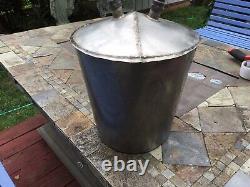 Homemade Antique Stainless Steel Moonshine Still Funnel Boiler Clean Bar Display