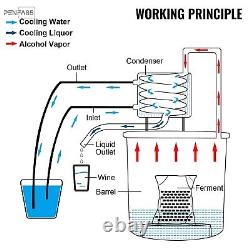 KITGARN Moonshine Still Distiller 3Gal 12L 2pot Stainless Steel Distillation Pot