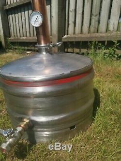 Keg Still Copper Distiller 30l/50l Keg 2inch Column Moonshine. UK STOCK