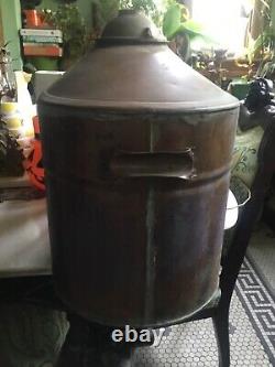 LARGE Antique Copper Brass Moonshine Still 50 GALLON- A MAN CAVE MUST