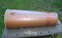 Large 26 1/2 Long Old Handmade Copper Moonshine Still Funnel Folded Solder Seam