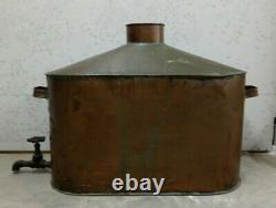 Large Antique 42 Gallon, Moonshine Whiskey, Copper Still withSpigot