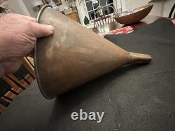 Large Antique Copper Moonshine Still Funnel