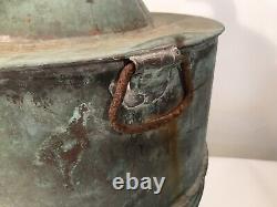 Large Antique Copper Moonshine Still WithCoil & Brass Top 5 Gallon 22 Tall