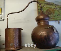 Large Vintage Alembic Copper Still 25 litres Distiller Moonshine