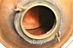 Large Vintage Antique Copper Moonshine Still w. Coil -Handles Brass Top 16 Tall