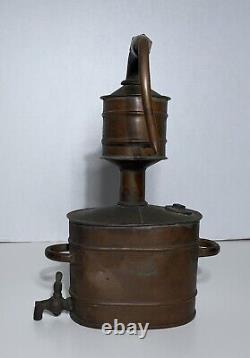 MINIATURE COPPER MOONSHINE STILL 1920's Antique 9W X 13H