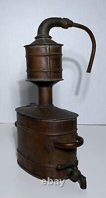 MINIATURE COPPER MOONSHINE STILL 1920's Antique 9W X 13H