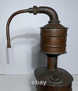 MINIATURE COPPER MOONSHINE STILL 1920's Antique 9W X 13H