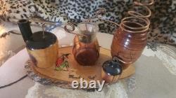 Moon Shine Still Souvenir Shot Glass Holder Collectors Piece. Great Condition