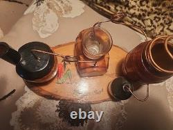 Moon Shine Still Souvenir Shot Glass Holder Collectors Piece. Great Condition