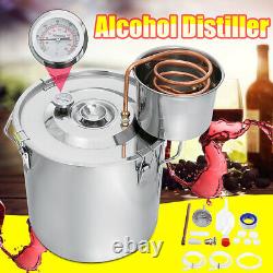 Moonshine 2 GAL 2POTS Alcohol Distiller Copper Wine Maker Water Still Boiler New