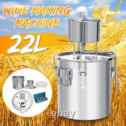 Moonshine 6 GAL 2POTS Alcohol Distiller Copper Wine Maker Water Still Boiler