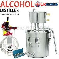 Moonshine 6 GAL 2POTS Alcohol Distiller Copper Wine Maker Water Still Boiler 22L