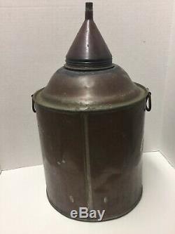 Moonshine Copper 5 gallon Still Can with Screw On Funnel