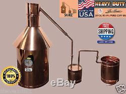 Moonshine Still 10 Gallon StillZ Heavy Duty Copper Still+Thumper+Worm