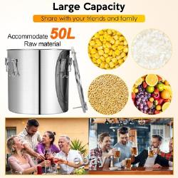 Moonshine Still 3/5/13.2Gal Water Alcohol Distiller Brewing Kit Stainless Steel