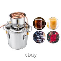 Moonshine Still 5/8/10L Water Alcohol Distiller Home Brew Making 2 Pot