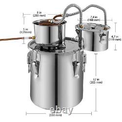 Moonshine Still Alcohol Wine Distiller Distilling Kit 5 Gal (18 L)