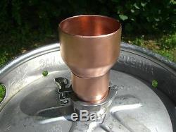 Moonshine Still Beer Keg 2 x 3 Copper Pipe Column Adapter Tri Clamp alcohol