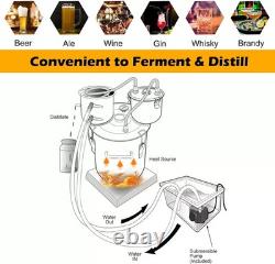 Moonshine Still Distiller 3 Pots 38L Stainless Steel Water Alcohol Distiller