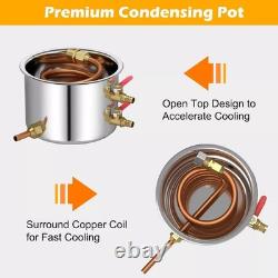 Moonshine Still Distiller 3 Pots 38L Stainless Steel Water Alcohol Distiller