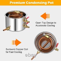 Moonshine Still Distiller 3 Pots 38L Stainless Steel Water Alcohol Distiller