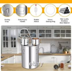 Moonshine Still Distiller 3 Pots 38L Stainless Steel Water Alcohol Distiller