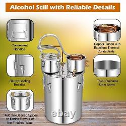 Moonshine Still Distiller 3 Pots 38L Stainless Steel Water Alcohol Distiller