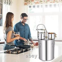 Moonshine Still Distiller 3 Pots 38L Stainless Steel Water Alcohol Distiller