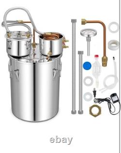 Moonshine Still Distiller, 3 Pots 5 Gal 22L/8.5 Gal 38L Stainless Steel Water