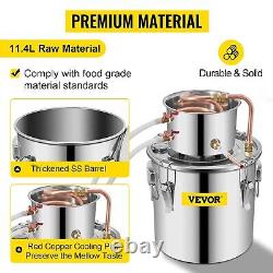 Moonshine Still Distiller 3Gal 12L 2pot Stainless Steel Distillation Pot
