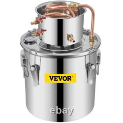 Moonshine Still Distiller 3Gal 12L Stainless Steel Water Distiller Copper Tube H