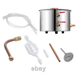 Moonshine Still Stainless Steel Water Alcohol Distiller Copper Tube Home Brewing