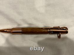 Moonshine Still Wood Gun Bullet Pen, Bolt Action Lever, letter opener with box