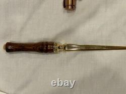 Moonshine Still Wood Gun Bullet Pen, Bolt Action Lever, letter opener with box