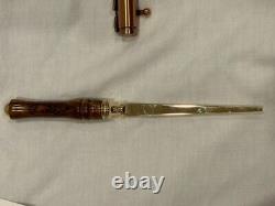 Moonshine Still Wood Gun Bullet Pen, Bolt Action Lever, letter opener with box