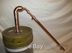 Moonshine copper pot still E85 alcohol whiskey vodka rum water oils etc