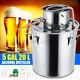 Multifunctional Still Alcohol Distiller Copper Tube Home Brewing Kit +thermomet