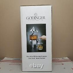 NEW Godinger Silver Art Co Moonshine Still Beverage Dispenser Drink Bar Man Cave