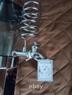 NEW Godinger Silver Art Co Moonshine Still Beverage Dispenser Drink Bar Man Cave