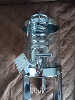 NEW Godinger Silver Art Co Moonshine Still Beverage Dispenser Drink Bar Man Cave
