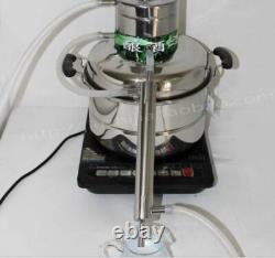 New 10L Stainless Alcohol distiller Moonshine Still Home Brew kit Oil Boiler #A