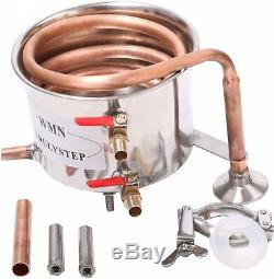 New 3 Gal 12 litres Copper Alcohol Wine Moonshine Still Spirits Boiler Water Oil