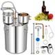 New Moonshine Still Distiller 3 Pots 38l Stainless Steel Water Alcohol Distiller