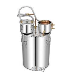 New Moonshine Still Distiller 3 Pots 38L Stainless Steel Water Alcohol Distiller