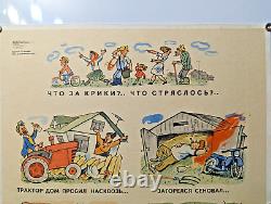 Original ANTI VODKA Whiskey Moonshine Still a drunk Poster Soviet ANTI BOOTLEG