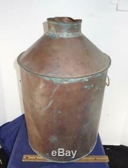 Original Antique Prohibition Moonshine Copper Whiskey Still Pot Boiler Liquor