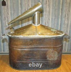 PRIMITIVE Original VINTAGE Antique COPPER Moonshine WHISKEY STILL Must See RARE