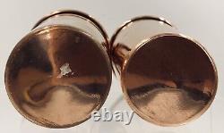 PURE Copper Beakers Set 2 LOT Vase SHOT Glasses Beer Sake Vintage Metal gyuhji